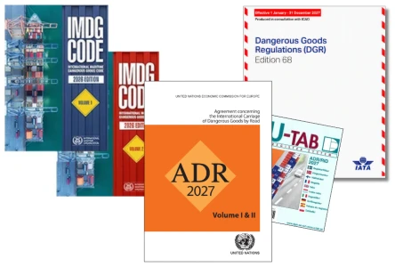Road, Sea and Air Pack - UN ADR 2027, IMDG Code 2026 and IATA DGR 68th Edition